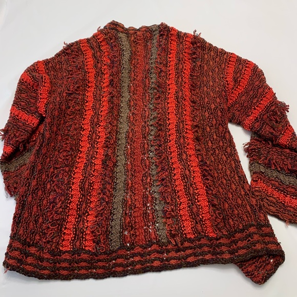 Colleen Toland Handknit Open Cardigan Medium lk Coogi - Picture 2 of 6